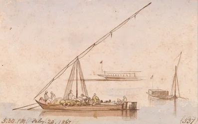 Barcos no Nilo